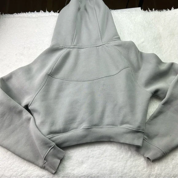 Alphalete Cropped Hoodie in Gray - Picture 3 of 4